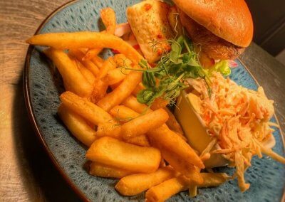 The Bells Hotel Halloumi Burger